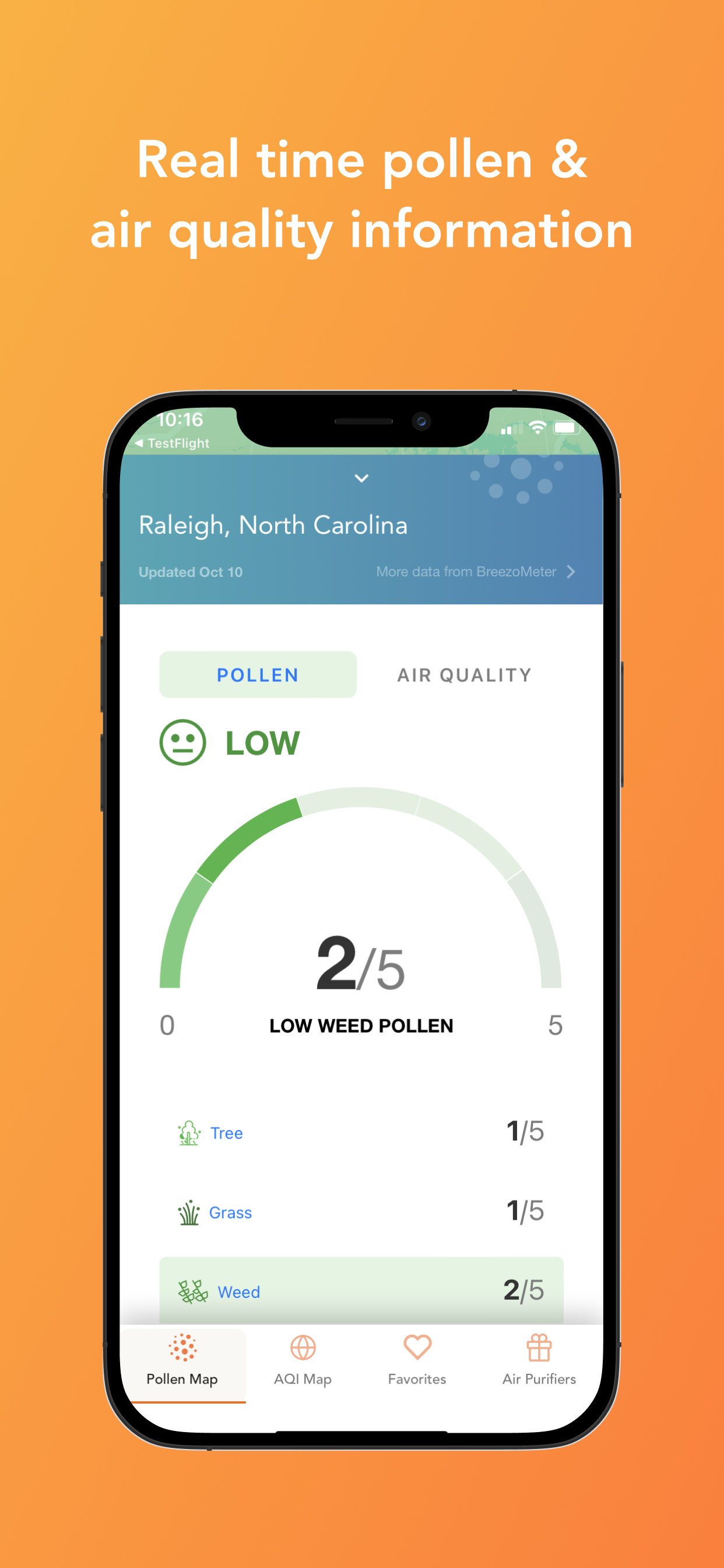This is highly beneficial to the user, since air quality can change from neighborhood to neighborhood.
