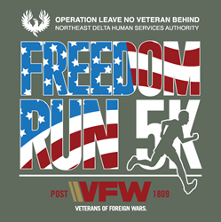 Northeast Delta HSA becomes title sponsor of VFW Post 1809 Freedom Run 5K event