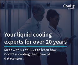 Liquid cooling experts, 20th Anniversary, meet CoolIT Systems at SC21