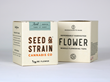 Seed & Strain cannabis packaging features hot foil stamping and debossing on FSC-certified 100% PCW paperboard.