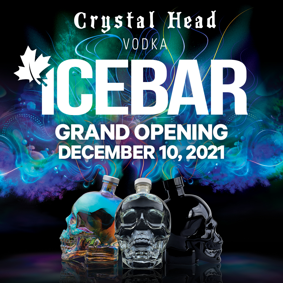 Crystal Head Vodka Icebar Experience Grand Opening Friday December 10th, 2021