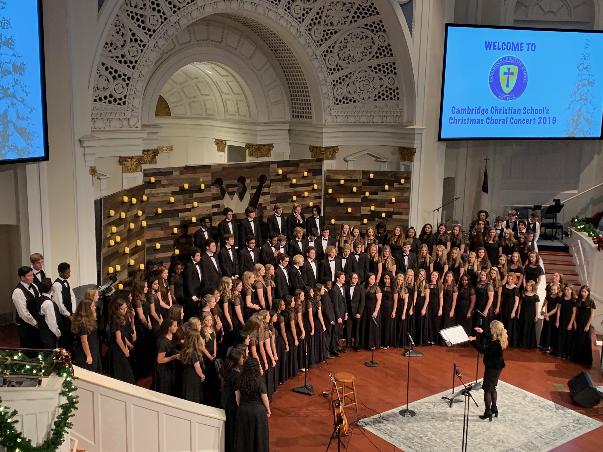 Cambridge Christian School Chorus in concert.