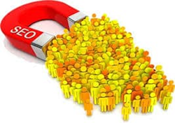 SEO magnet attracting sales leads