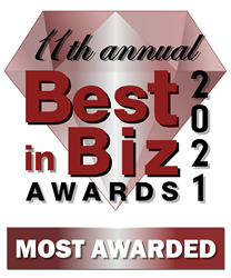 Logo for the Best in Biz Award