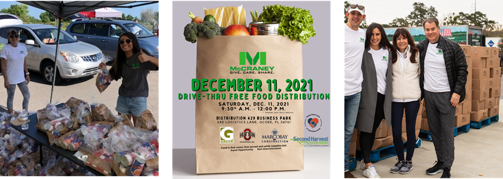 Free Food Distribution from McCraney Property Company