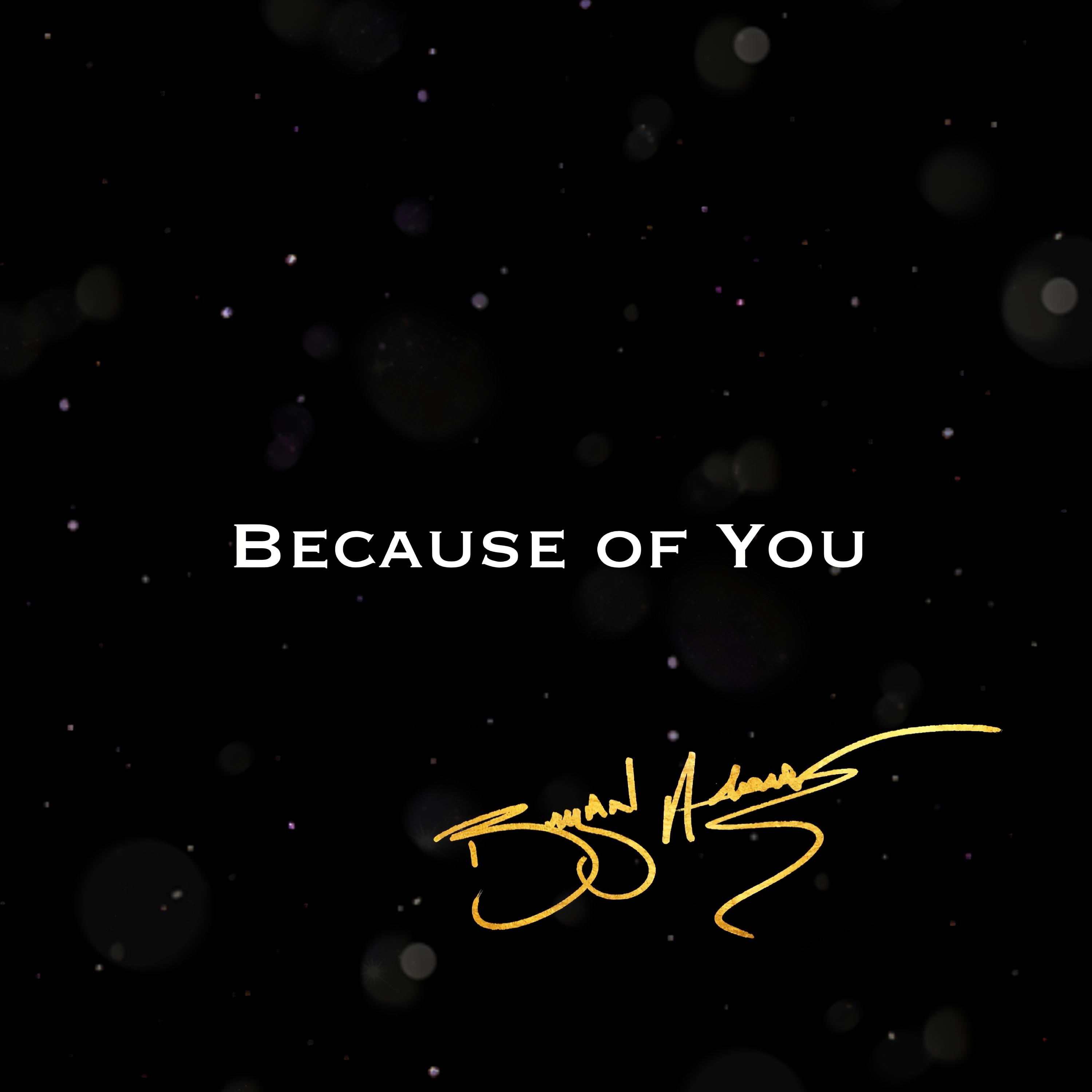 “Because of You” Single Artwork Designed by Bryan Abrams’ Daughters Kai-Lee and Kadence Abrams