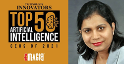 Veena Gundavelli, Founder & CEO of Emagia,  honored in Top 50 AI CEOs of 2021