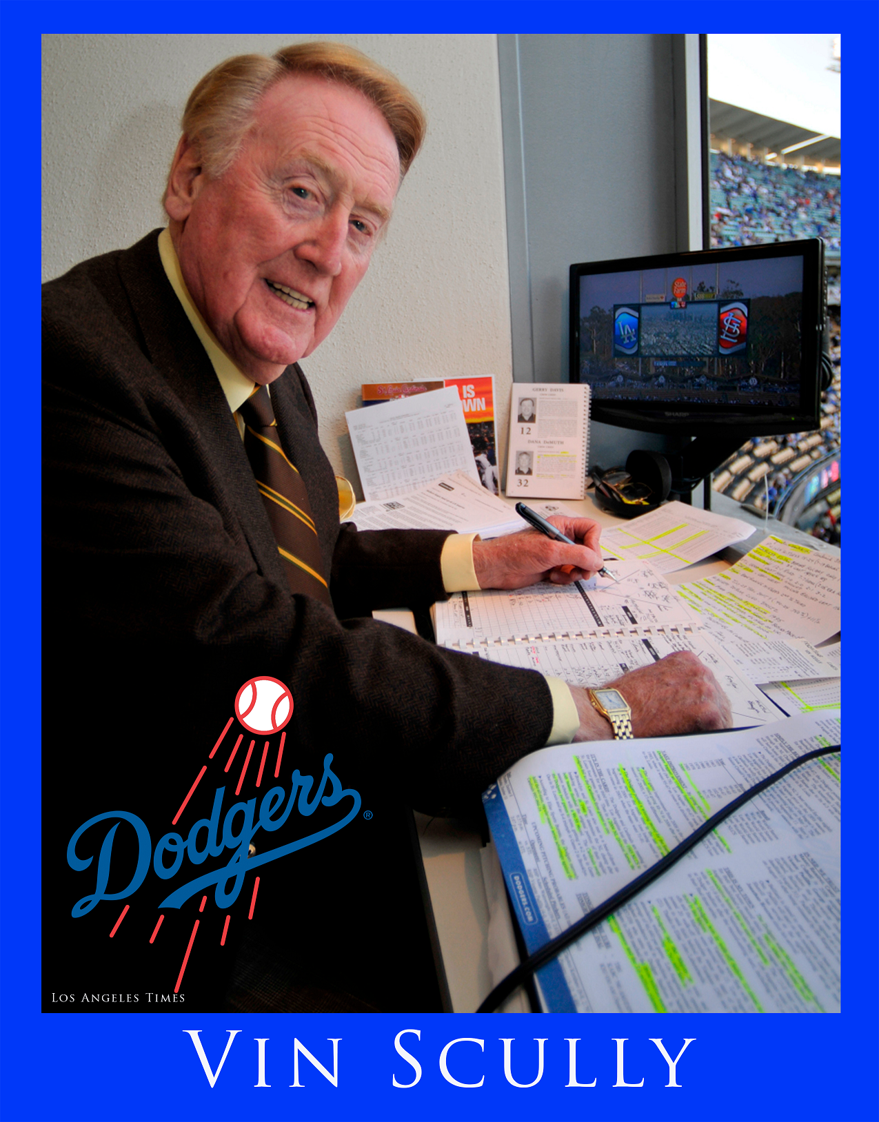 Vin Scully the Voice of Veterans Village