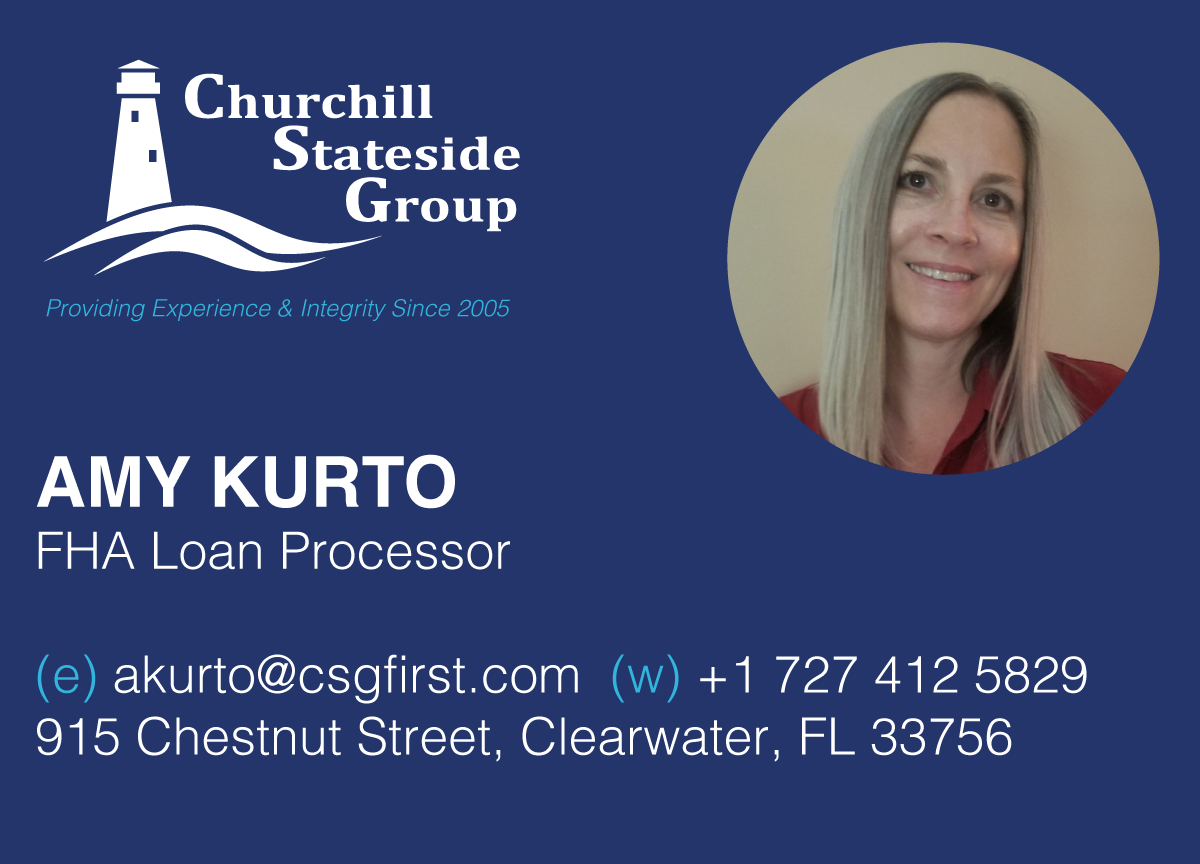 Amy Kurto - FHA Loan Processor