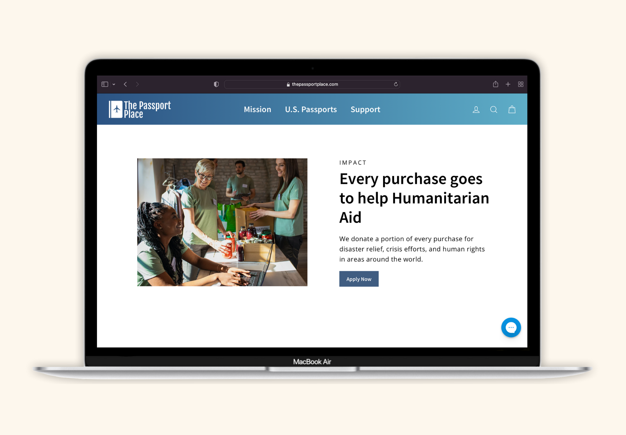 The Passport Place | MacBook Humanitarian Aid