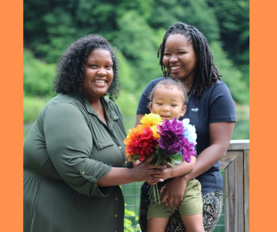 Corritta Lewis (R), Mea (L), and "Baby Cee"