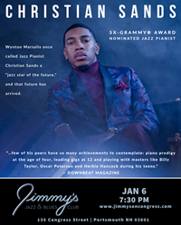 Christian Sands at Jimmy's Jazz & Blues Club