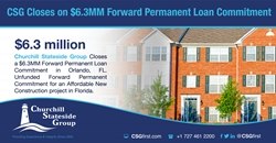 Thumb image for Churchill Stateside Group Closes a $6.3MM Forward Permanent Loan Commitment in Orlando, FL
