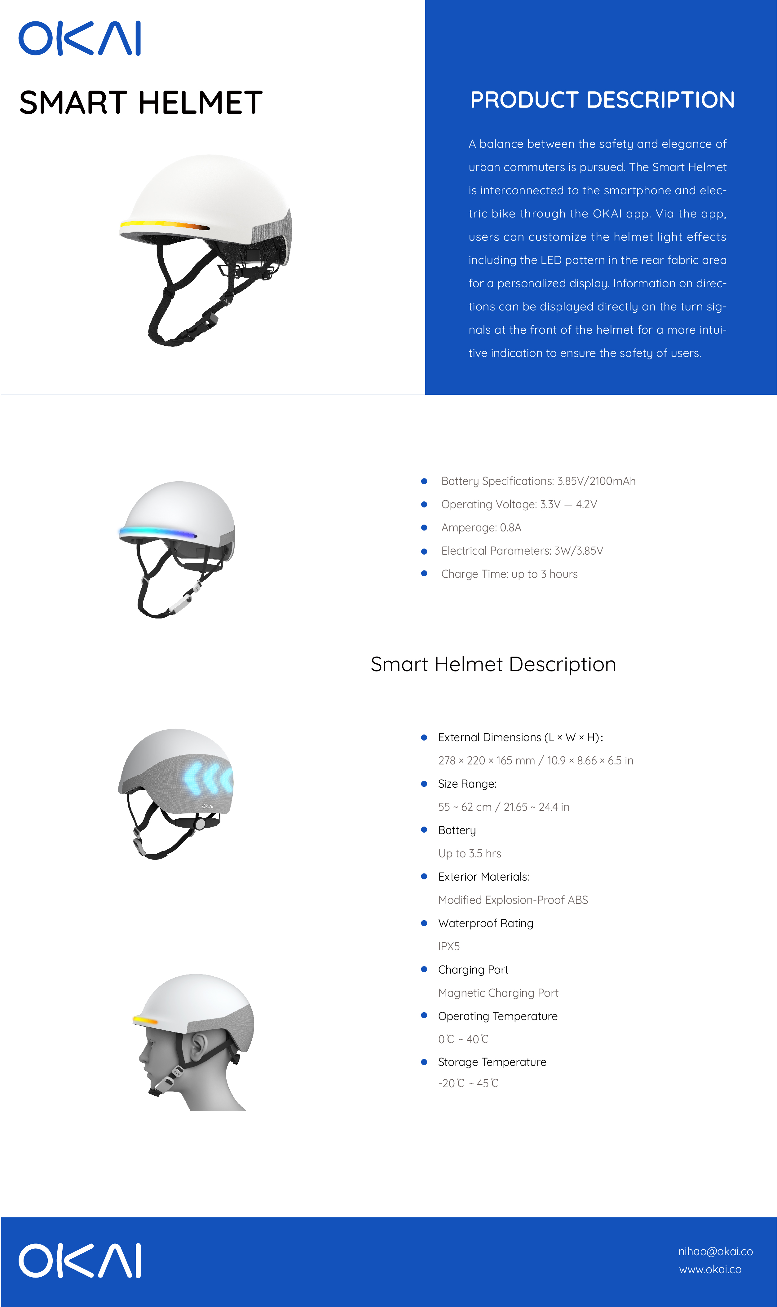 SH10 Smart Helmet Product Sheet