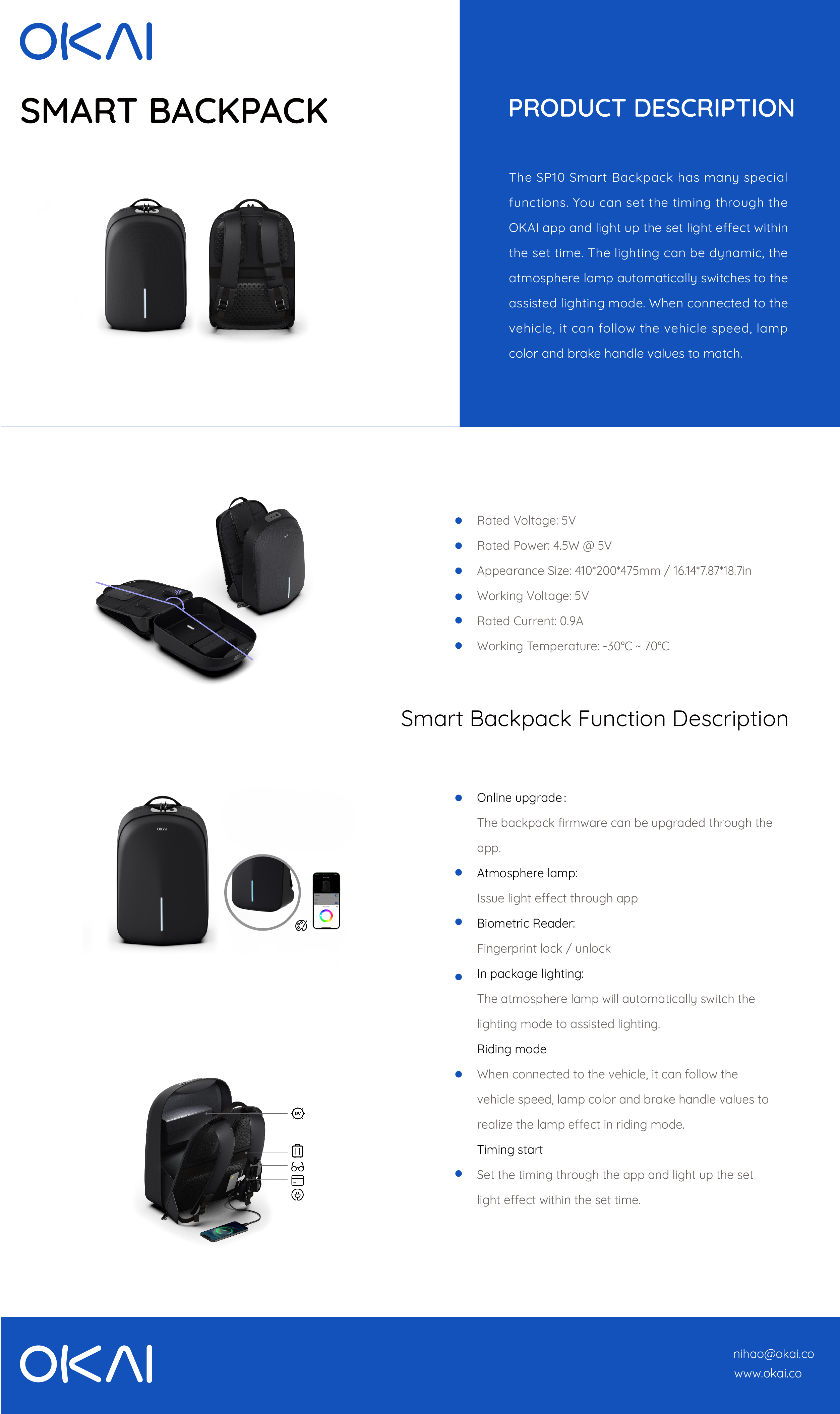 OKAI-SP10-Smart-Backpack-product-sheet