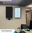MEDI+SIGN Nurse Station Display in the new Orthopedic Tower at Huntsville Hospital.