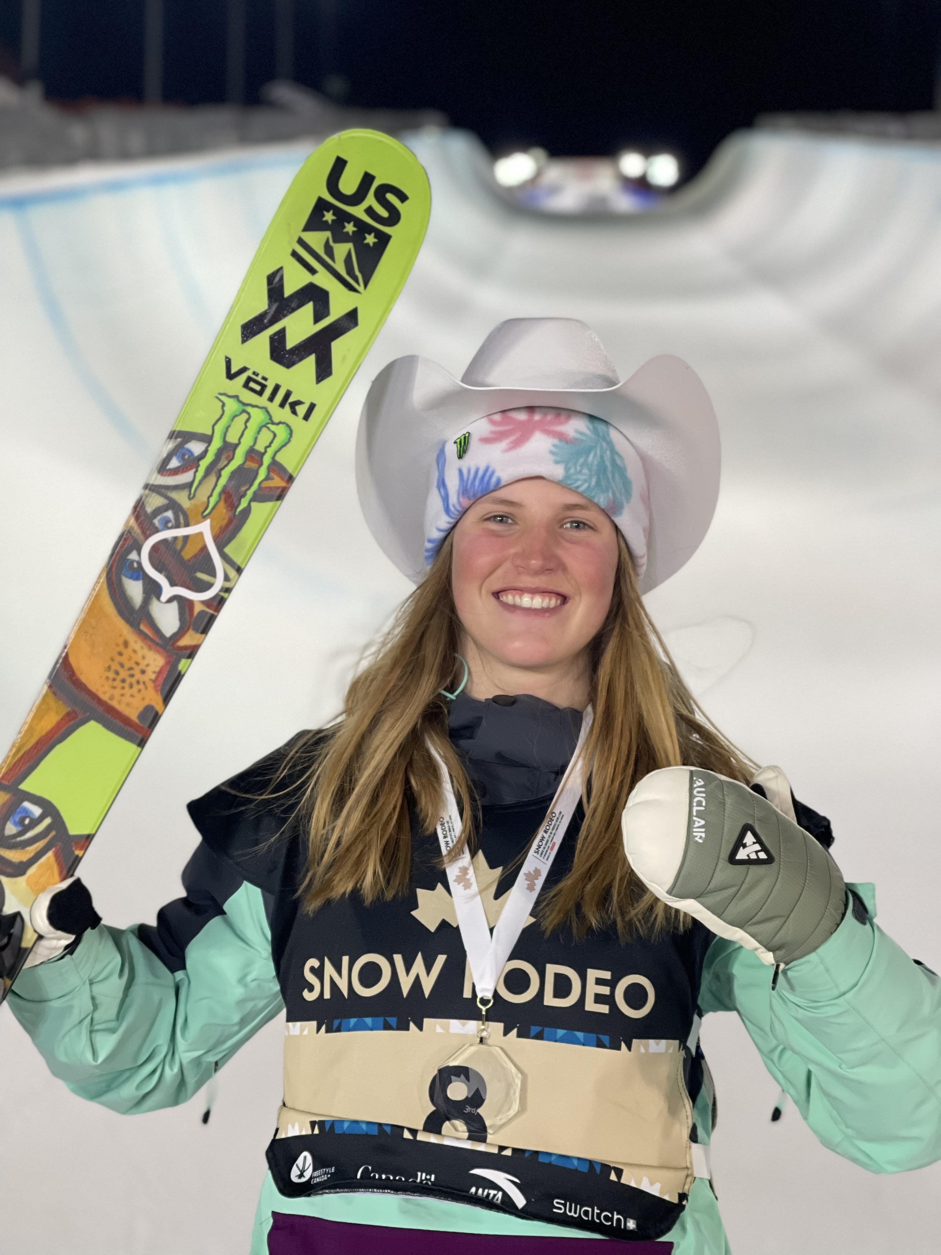 Monster Army's Rookie Hanna Faulhaber Takes Second Place in Women’s Freeski Halfpipe at FIS World Cup Event