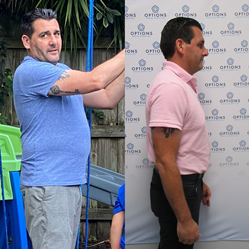 Jason Russo is the first winner of St. Petersburg’s Options Medical Weight Loss™ Transformation Challenge.