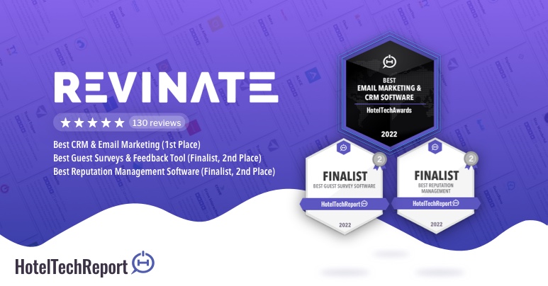 Revinate Marketing Named Best Email Marketing and CRM by Hotel Tech Report for 4th Year in a Row