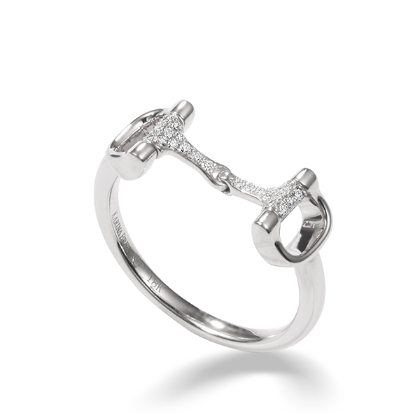 Bit of LUV Ring by Karina Brez Jewelry, in 18K White Gold. Image by Kate Benson.