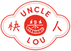 Uncle Lou 快樂人 Logo in Chinatown New York