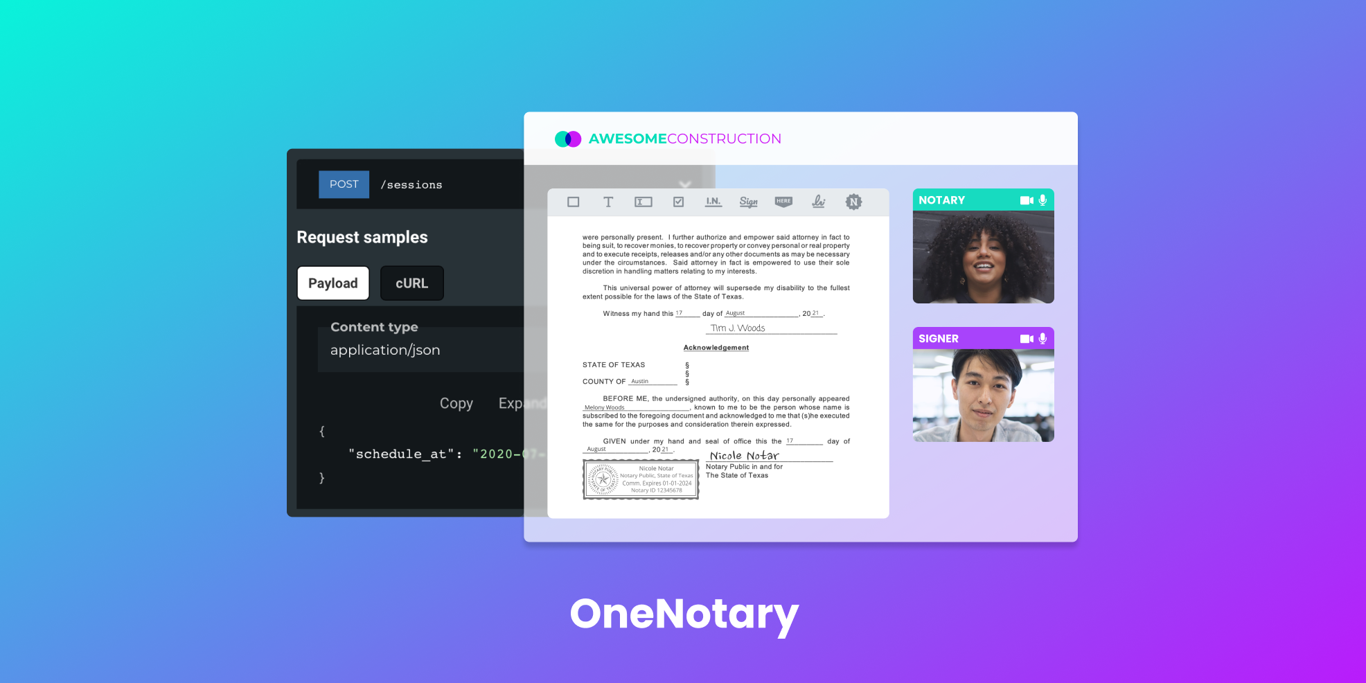 OneNotary Seamless Integration Solution
