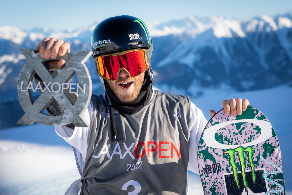 Monster Energy's Norwegian Style Icon Ståle Sandbech Claims Second Place in Men’s Snowboard Slopestyle at Laax Open 2022 in Switzerland