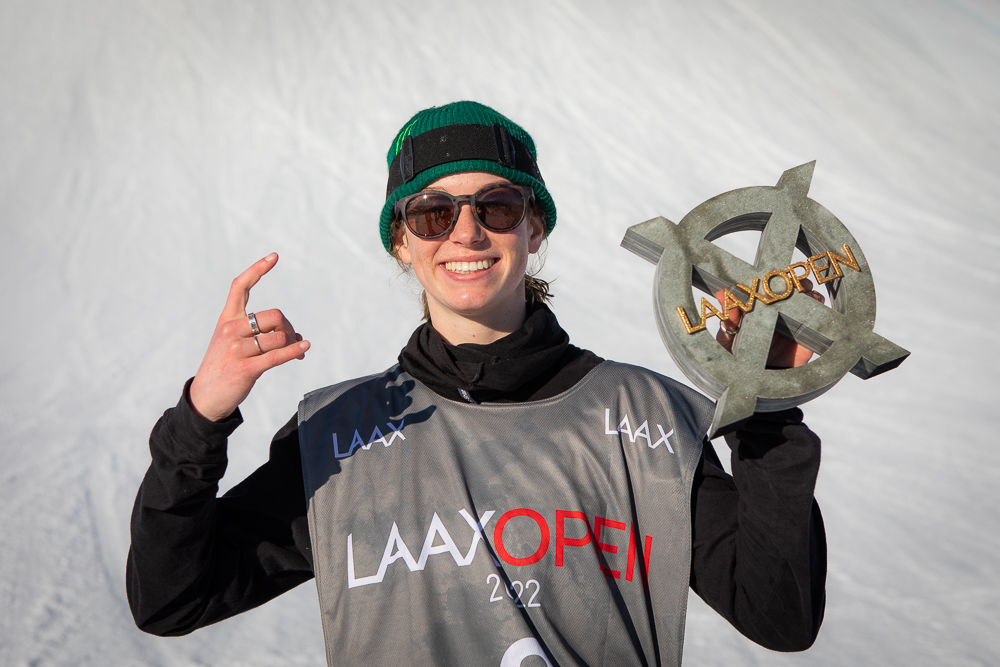 Monster Energy's Upcoming Australian Ripper Tess Coady Takes First Place in Women’s Snowboard Slopestyle at Laax Open 2022 in Switzerland