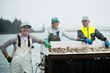 Cranberry Oysters crew, Great Cranberry Island, ME. Credit Joseph Conroy III for the Maine Aquaculture Association