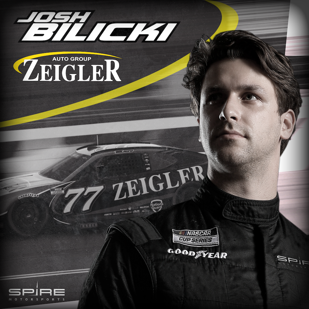 #TEAMZEIGLER sponsors Josh Bilicki’s No. 77 for Spire Motorsports