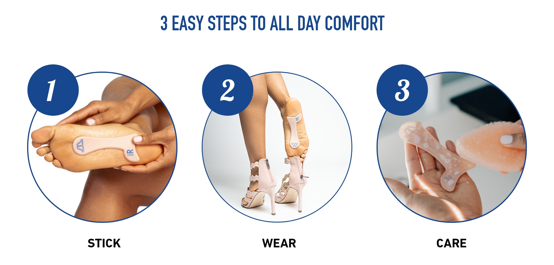 Three easy steps to all day comfort