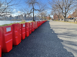 Water Filled Flood Barrier Tubes  Garrison Flood Control — Garrison Flood  Control