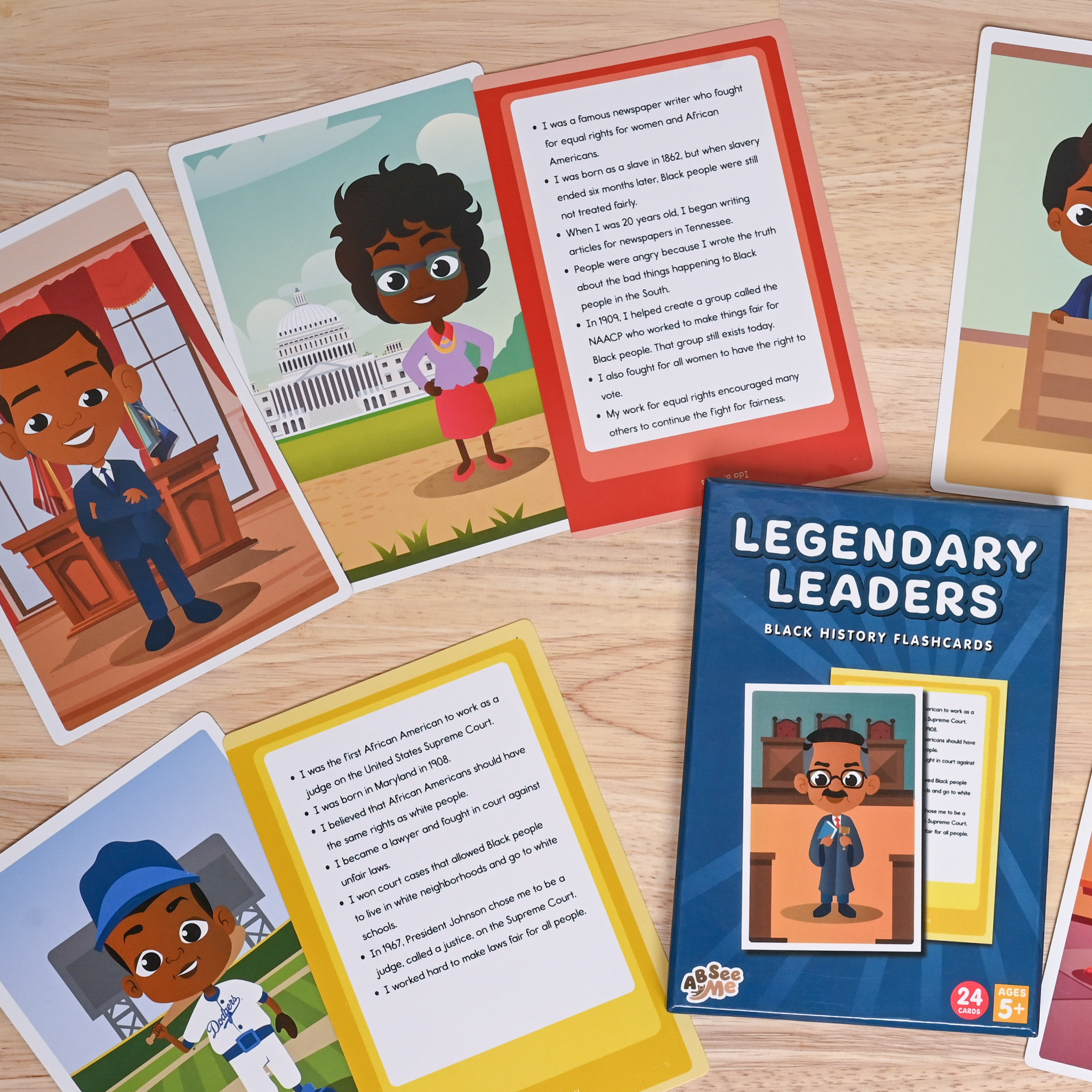 Legendary Leaders - Black History Flashcards are designed for young learners and can help children develop a better understanding of the world through history