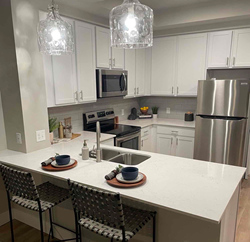 Kitchen in a Charlotte Commons Apartment