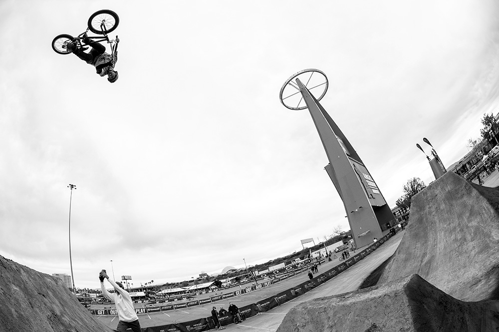 New Monster Energy Team Rider Daniel Sandoval Takes Third Place in BMX Dirt at the Monster Energy BMX Triple Challenge in Anaheim, California