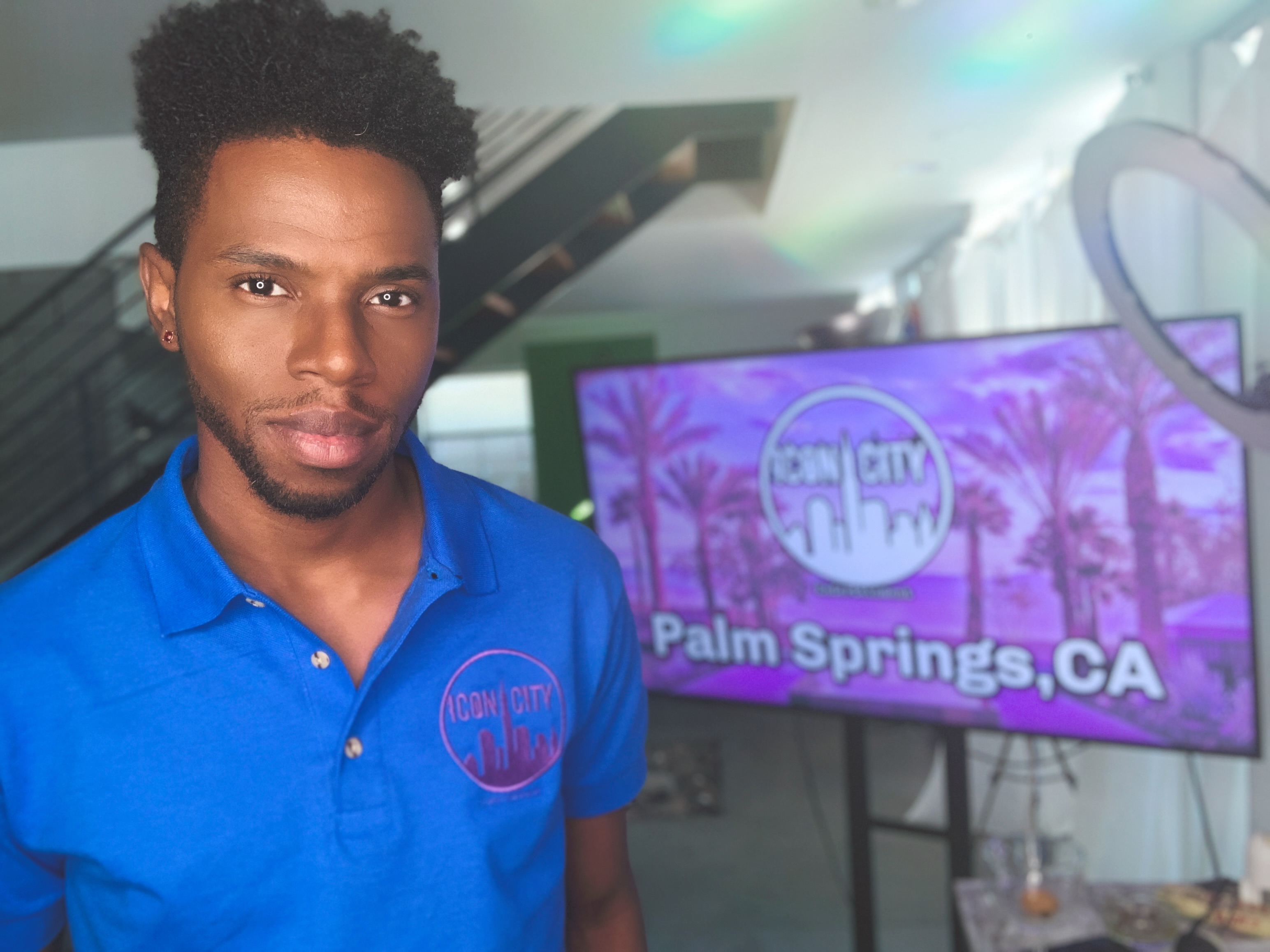 Icon City Entertainment founder Aigner "Anye Elite" Ellis at Icon City HQ in Palm Springs.