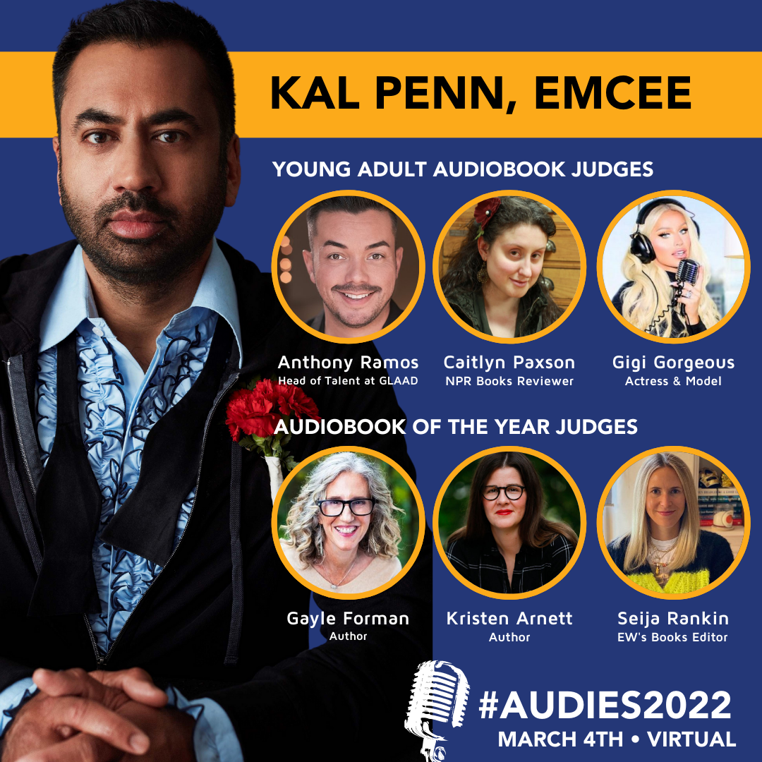 2022 Host Kal Penn & Audie Awards Special Judges; Courtesy Audio Publishers Association