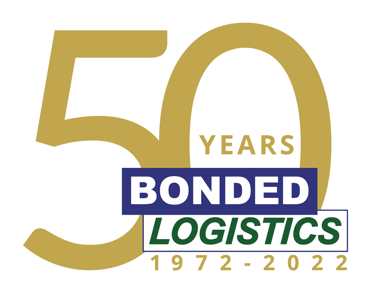 Bonded Logistics - 50th Anniversary Logo