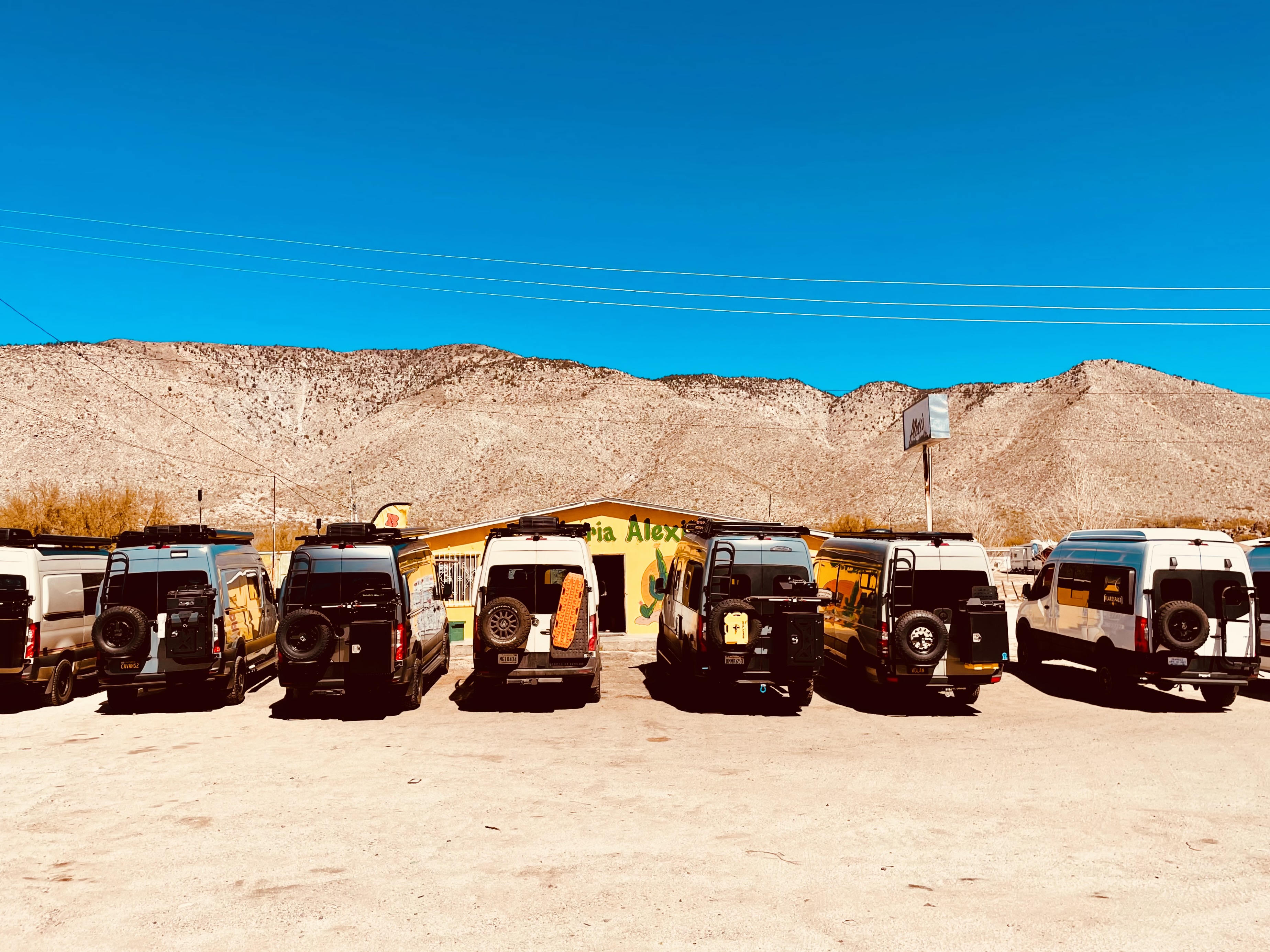 Vans in Baja California, Mexico
