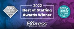 Thumb image for Express Employment Professionals Honored with ClearlyRateds 2022 Service Excellence Awards