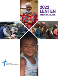 Cover Image with cross made of photos for 2022 Lenten Meditations