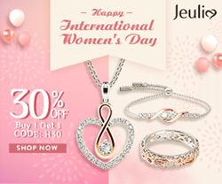 To celebrate International Women’s Day, Jeulia has a fantastic discount for all the valuable customers