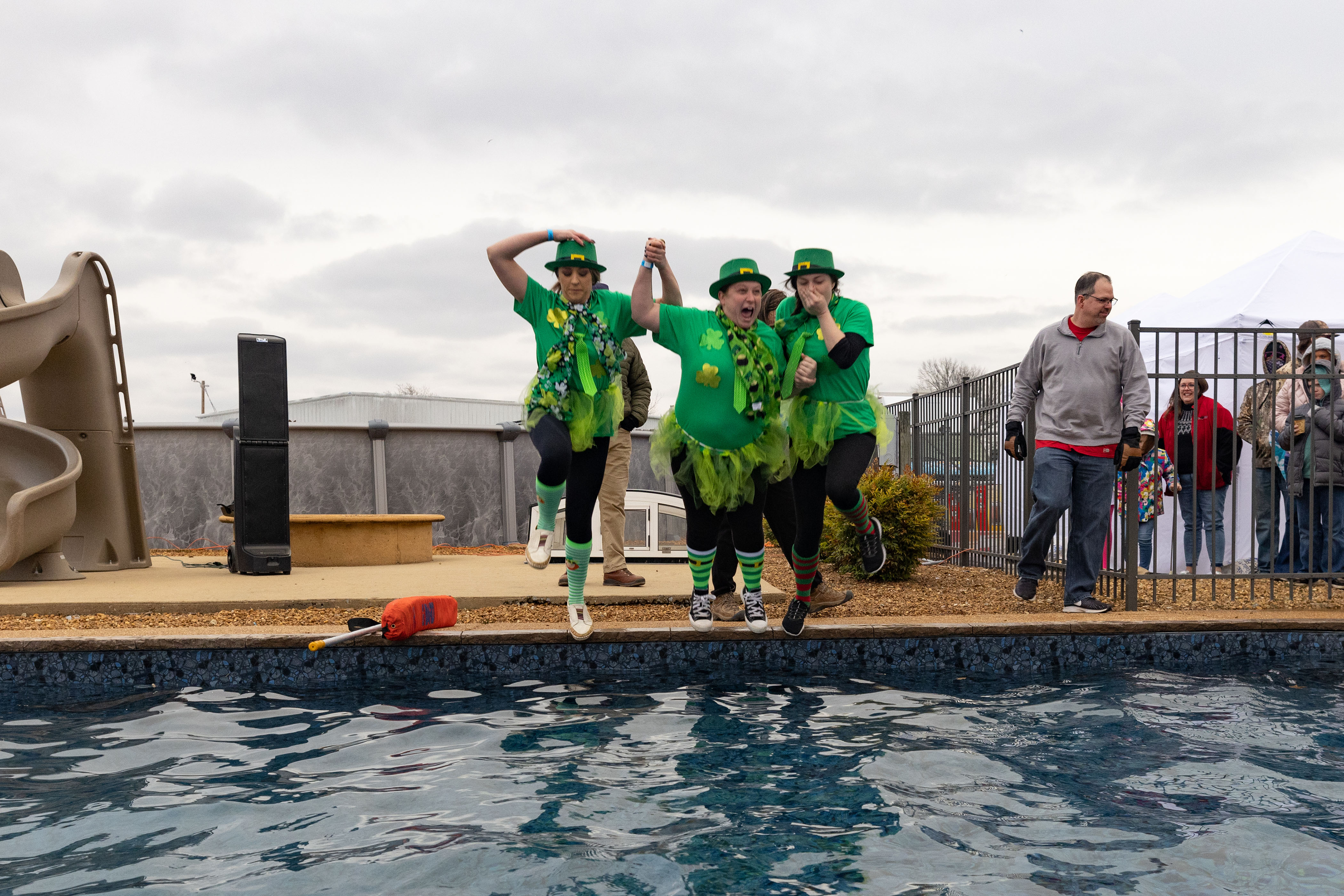 Teams take the plunge during Aloha Pools & Spas 11th Annual Polar Plunge.