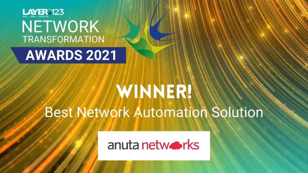 Best Network Automation Solution Layer123 Awards 2021