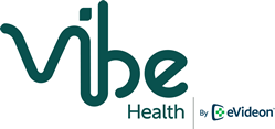 A green logo reads, "Vibe Health by eVideon."