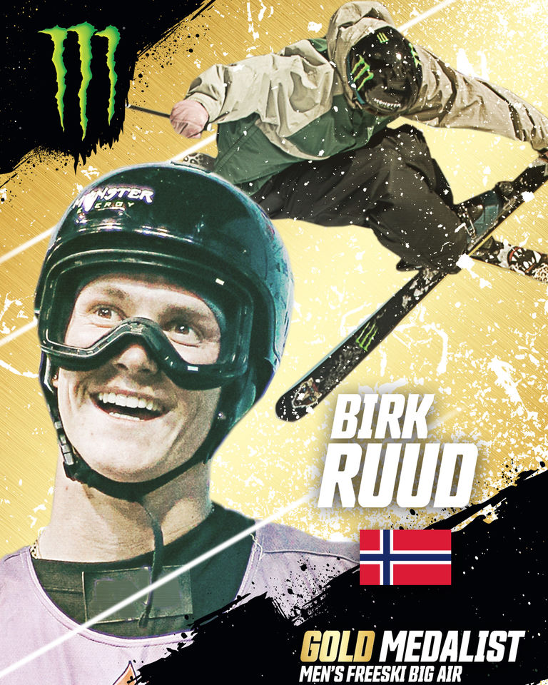 Norway’s Birk Ruud Takes Gold in Men’s Ski Big Air, Monster Energy Sweeps Podium