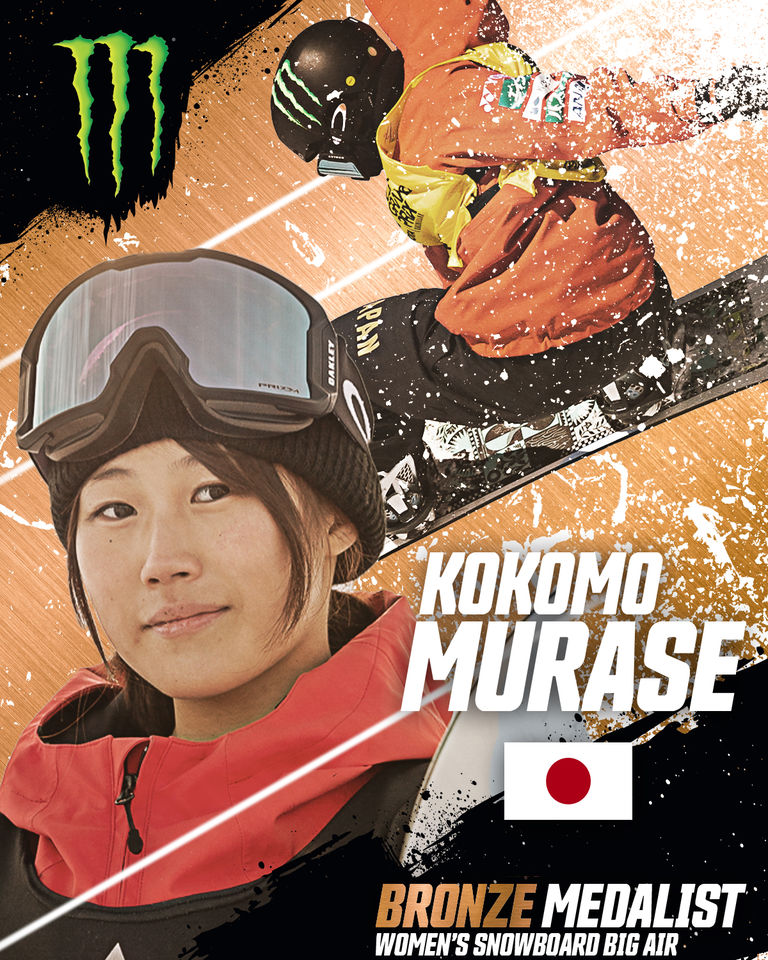 Monster Energy's Kokomo Murase Takes Bronze in Women's Snowboard Big Air