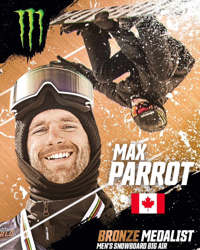 Monster Energy's Max Parott Takes Bronze in Men's Snowboard Big Air