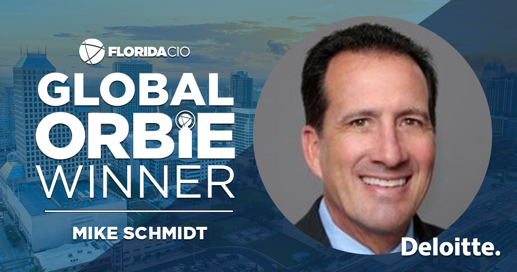 Global ORBIE Winner, Mike Schmidt of Deloitte (Deloitte & Touche LLP, Deloitte Touche Tomatsu Limited)