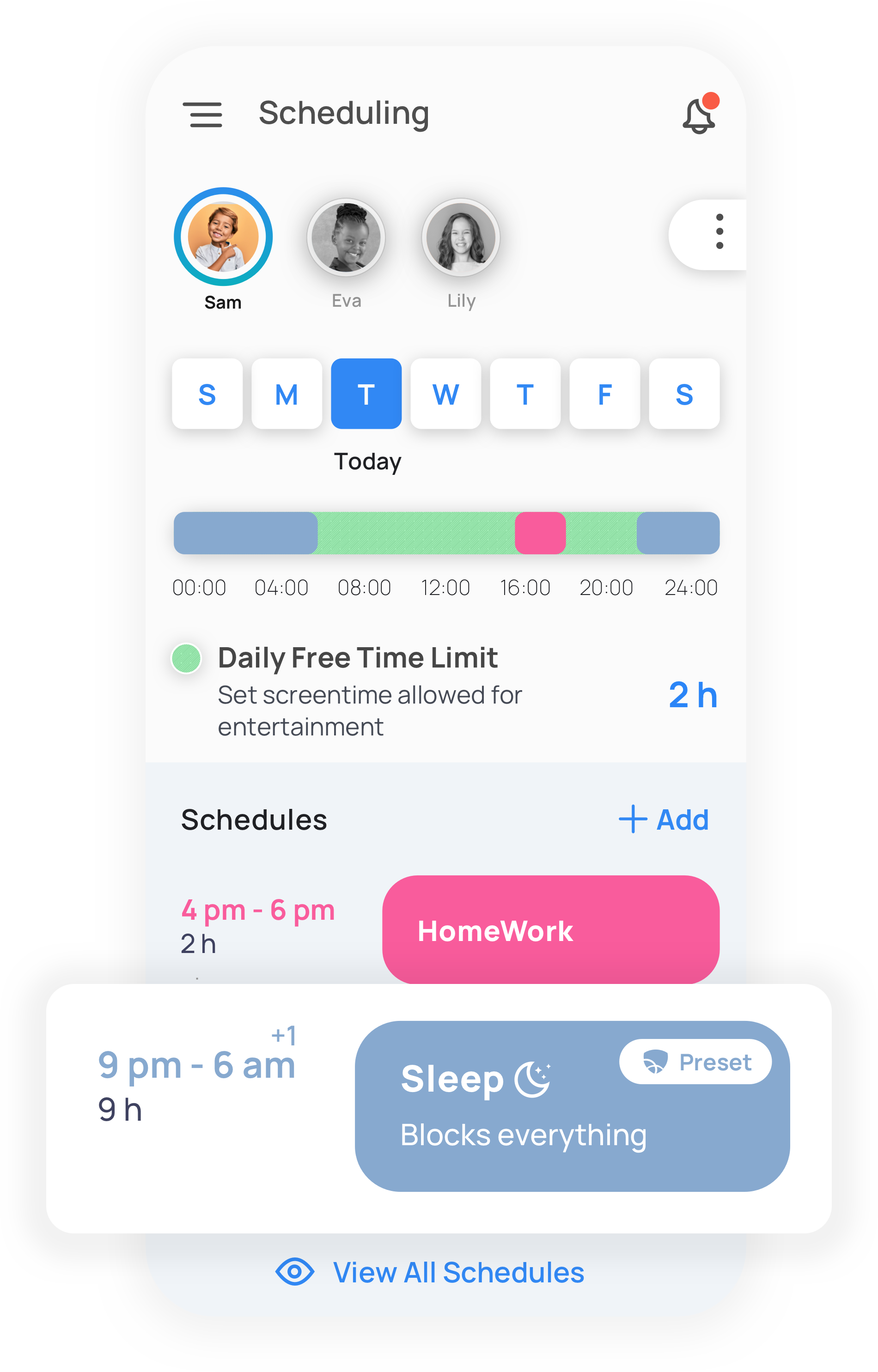 Scheduling Screen Time Using Mobicip